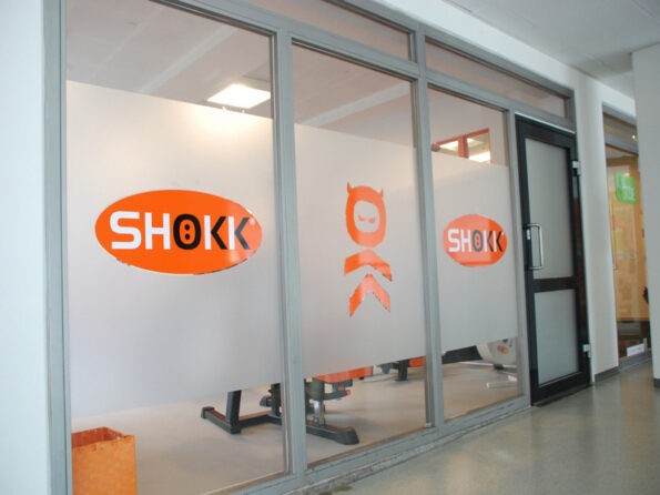 Frosted folie facade