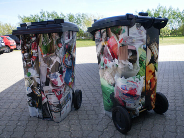 Skraldespande med print